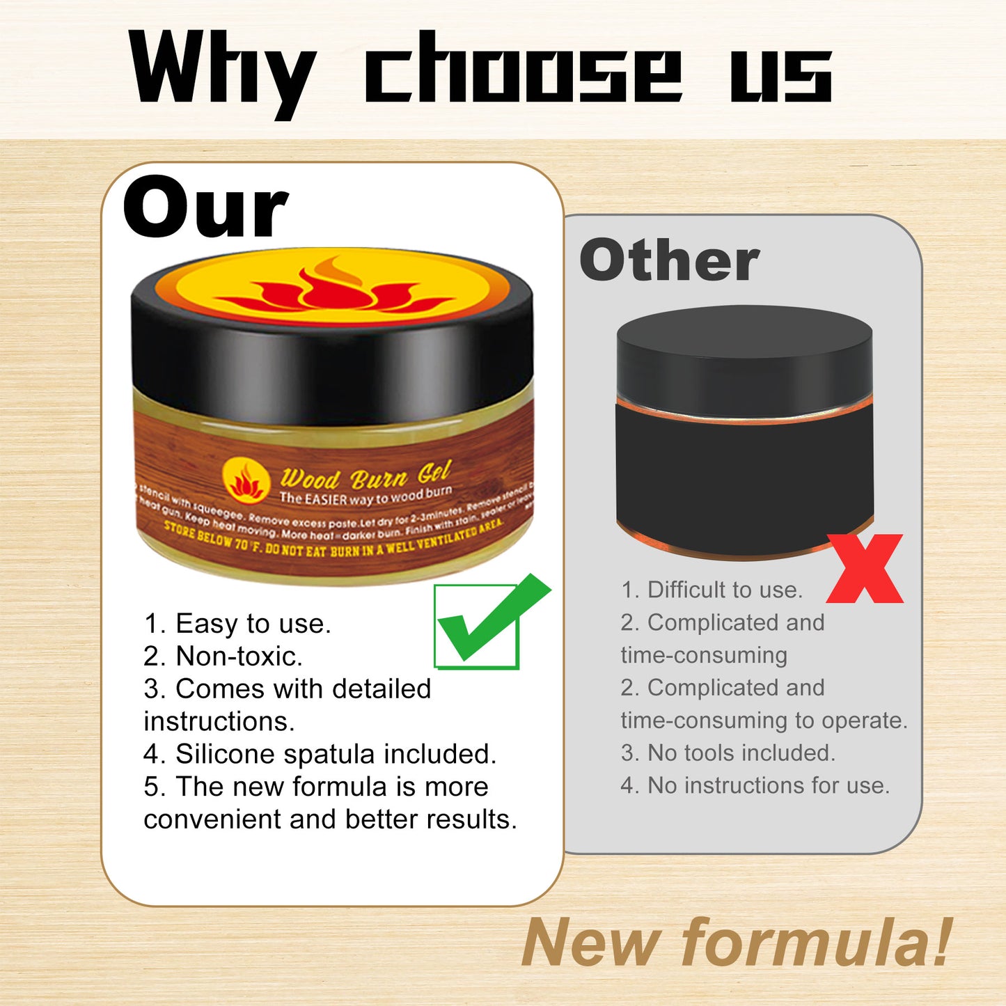 Wooden Burning Paste