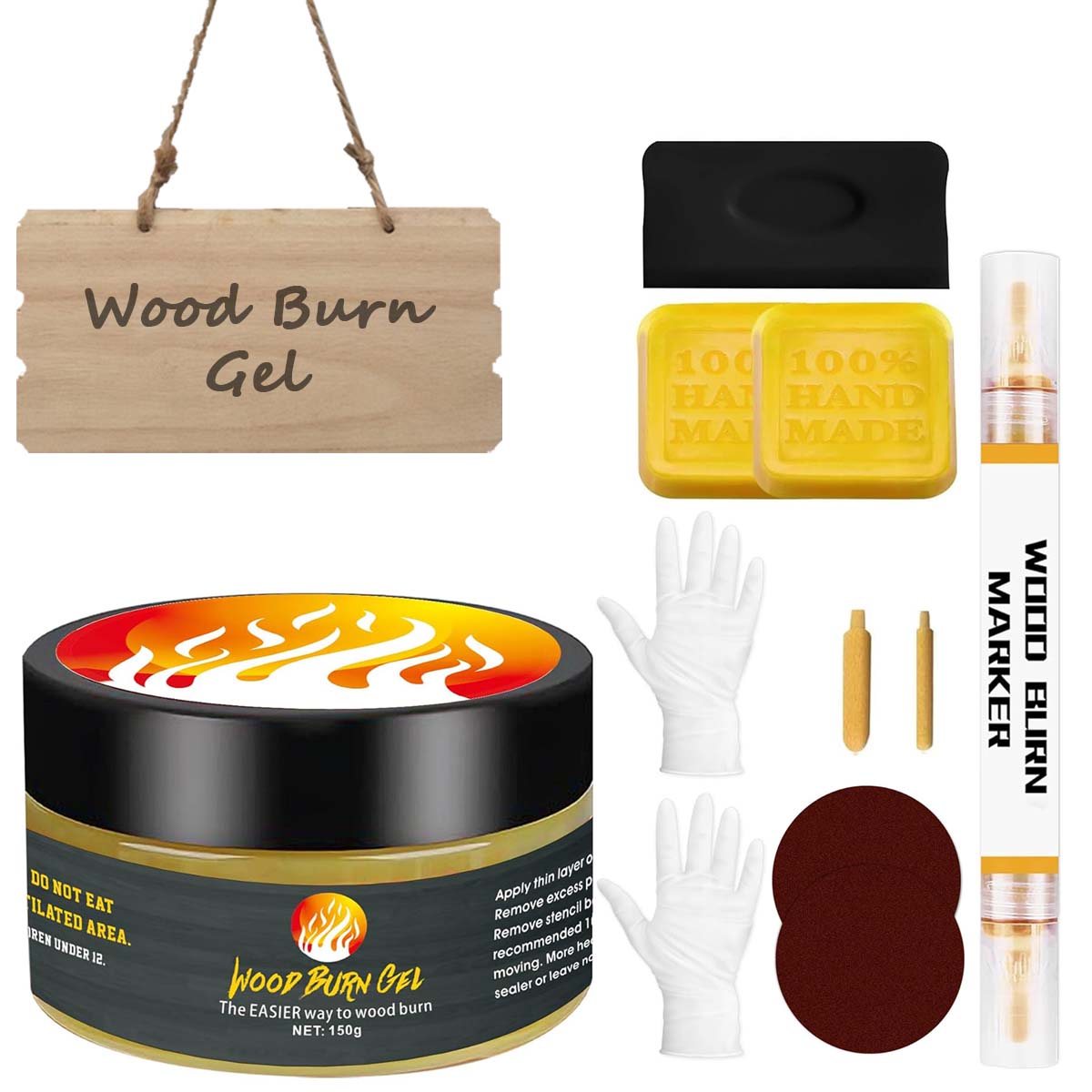 Wood burning gel