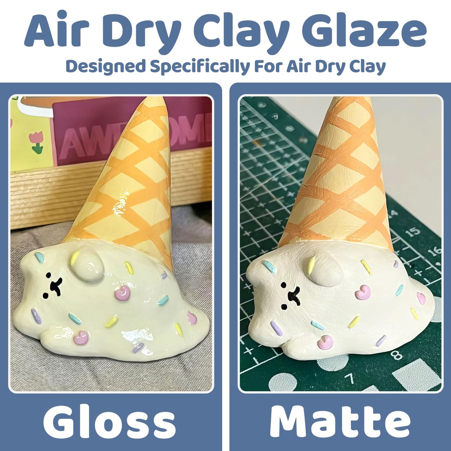 100ml Air Dry Clay Varnish Glaze