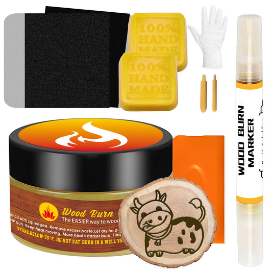 Wood Burn Paste Pen Kit