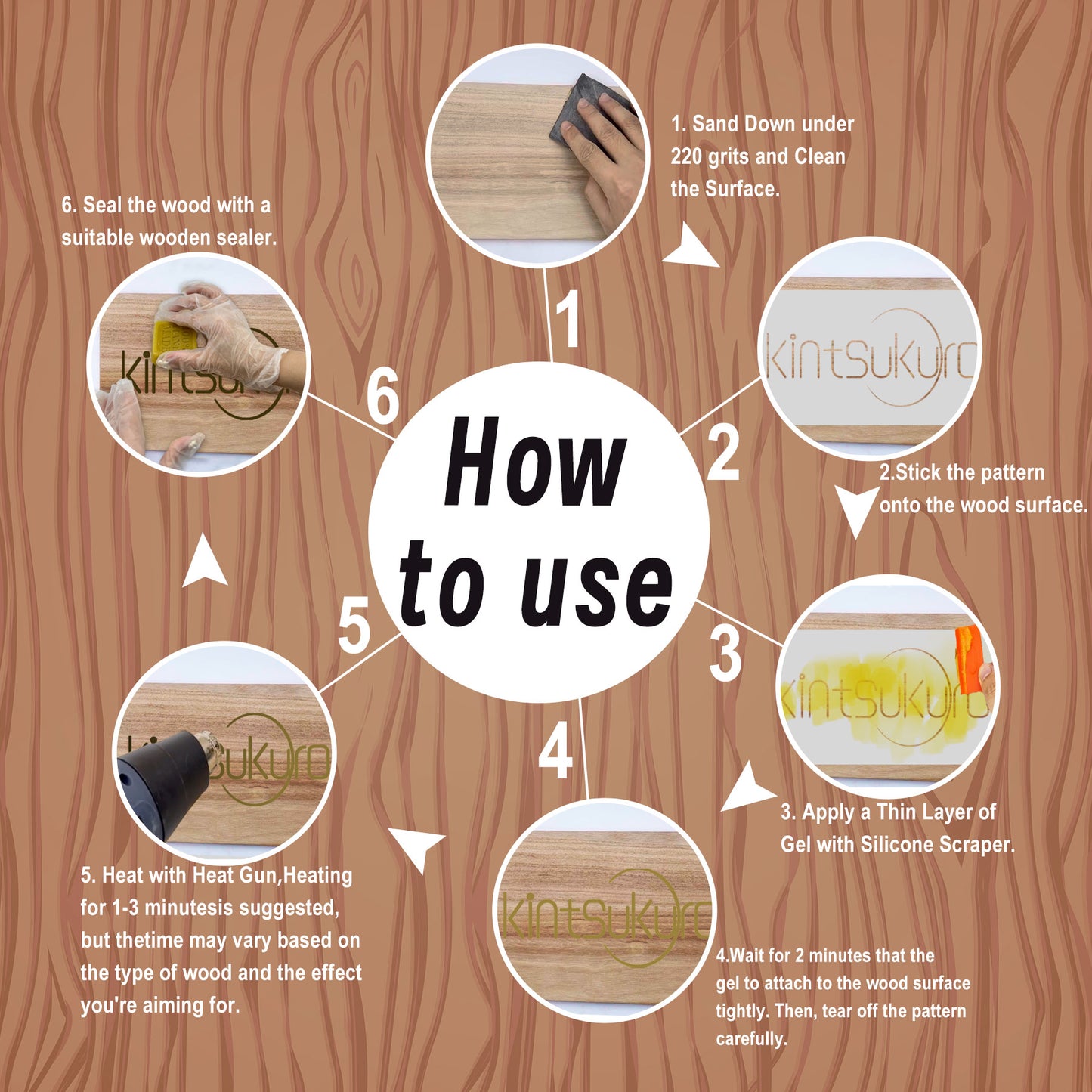 Wood Burn Paste Pen Kit