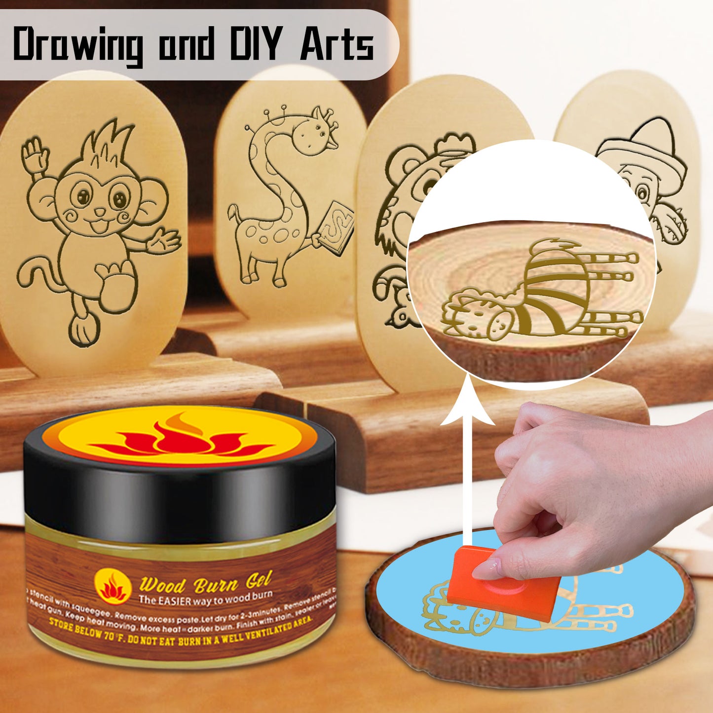 Wooden Burning Paste