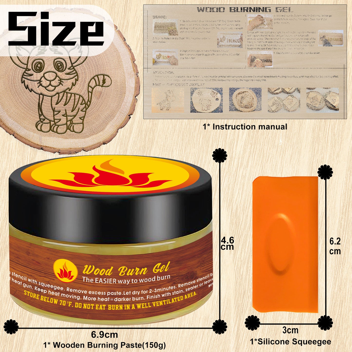 Wooden Burning Paste