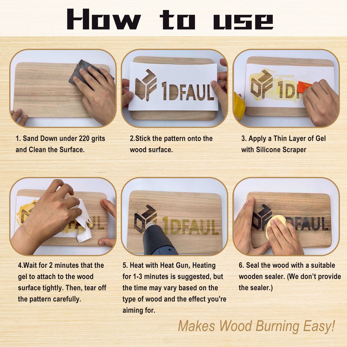 Wooden Burning Paste