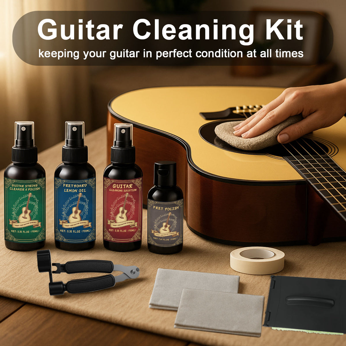 Guitar Cleaning Maintenance Kit