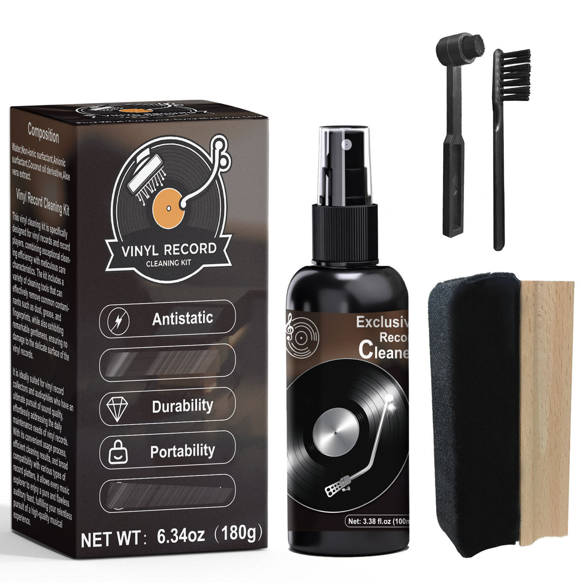 Vinyl Record Cleaning Kit